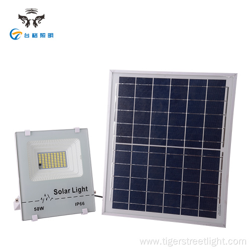 Light control square led solar flood lights